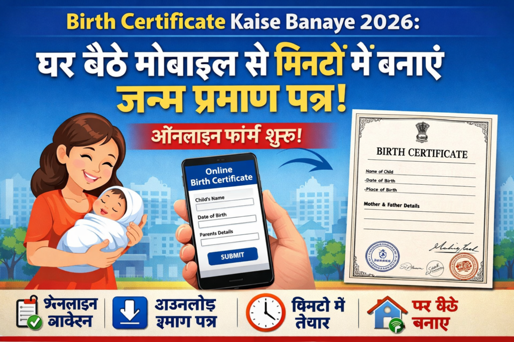 Birth Certificate Kaise Banaye 2026